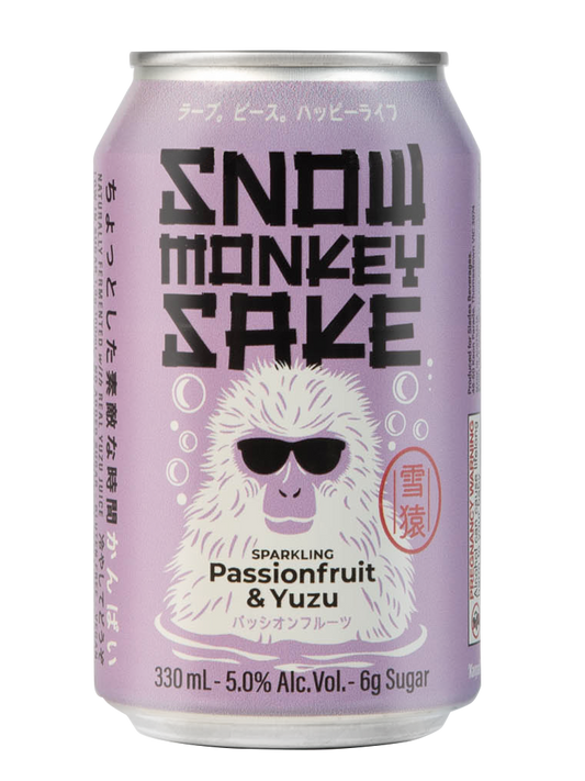Snow Monkey Sake Passionfruit and Japanese Yuzu flavour.