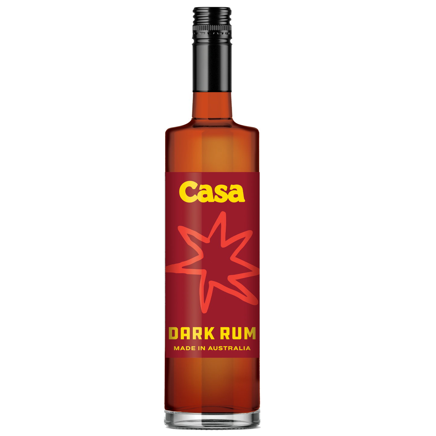 casa dark rum bottle