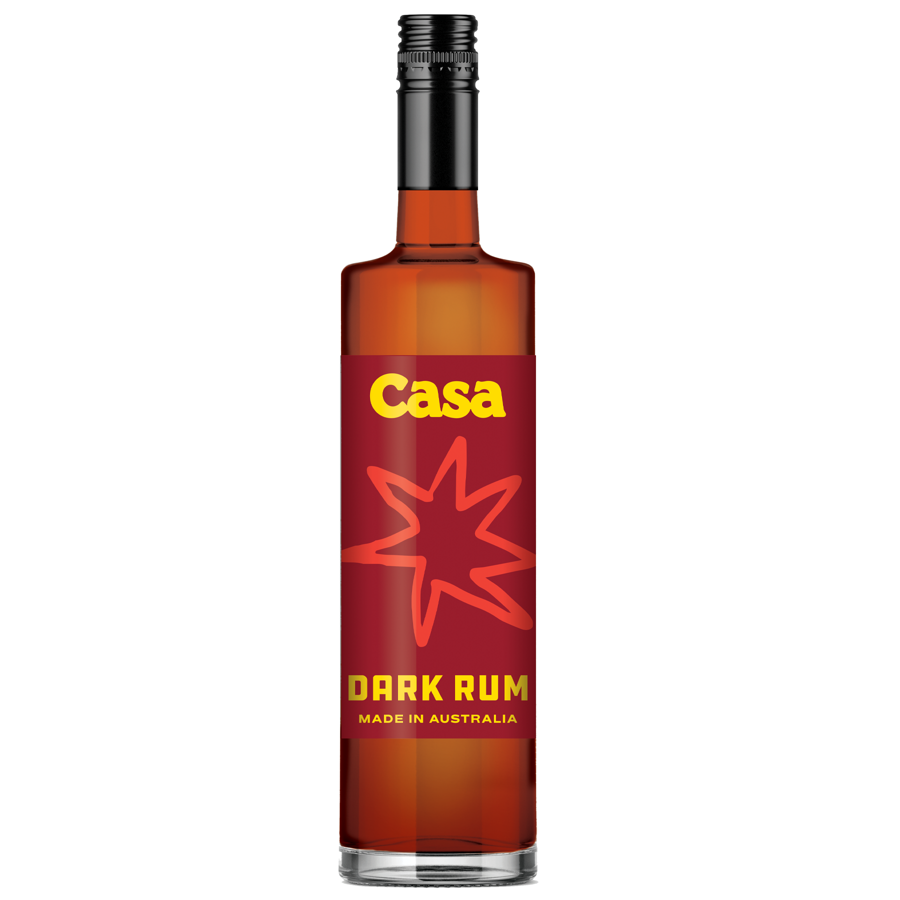 casa dark rum bottle