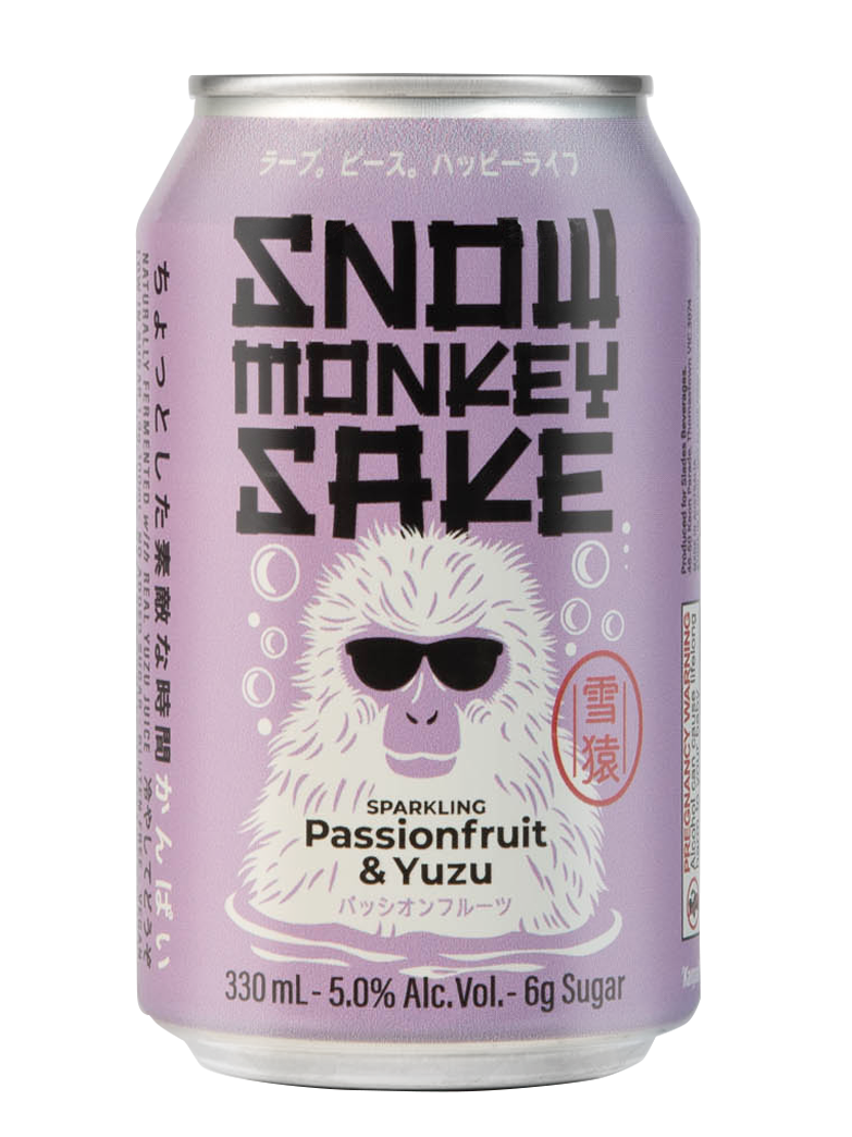 Snow Monkey Sake Passionfruit and Japanese Yuzu flavour.