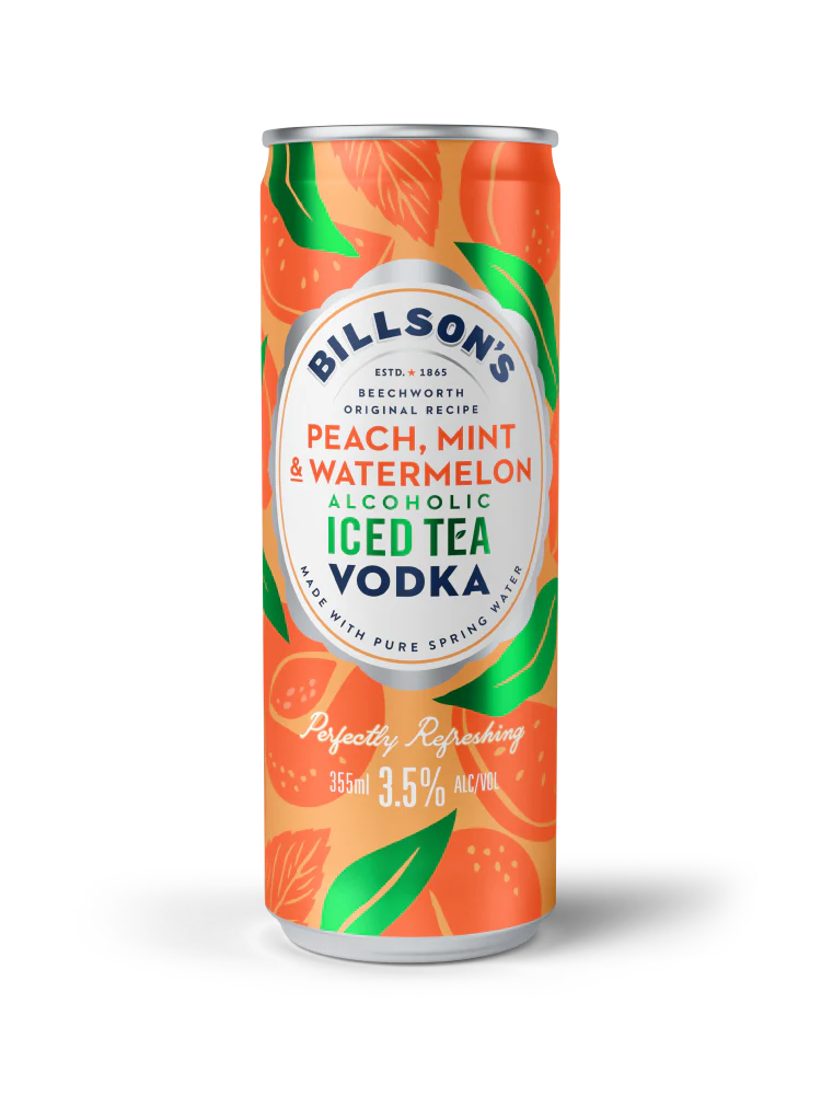 Billson’s Vodka Iced Tea with Peach, Mint & Watermelon